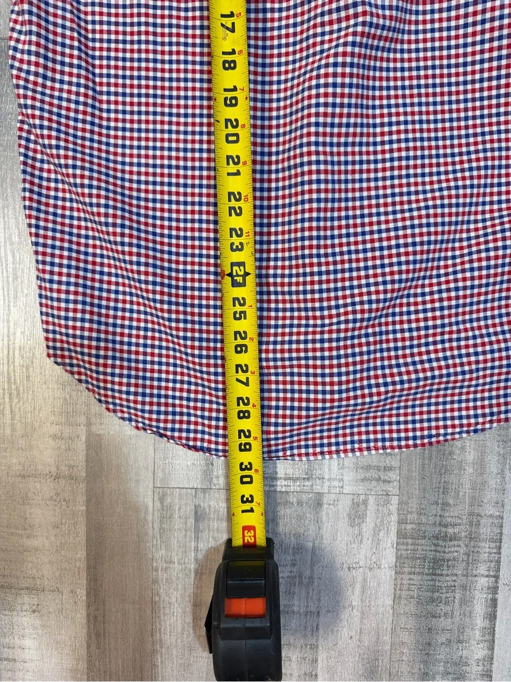 Polo Ralph Lauren Mens M Red Blue White Gingham Long Sleeve Button Down Shirt